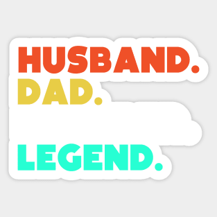 Husband.Dad.Plumber.Legend. Sticker